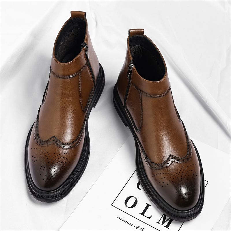 รองเท้าบูทหุ้มข้อสูงสำหรับผู้ช - Men Formal Wear With Boots บทวิจารณ์และราคา