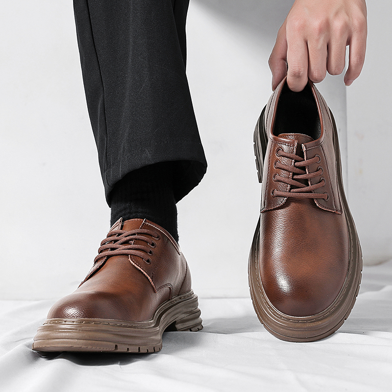 รองเท้าหนังทางการสำหรับผู้ชาย  - Formal Men Daily Wear Footwear บทวิจารณ์และราคา