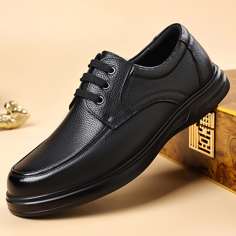 รองเท้าหนังผู้ชายแบบผูกเชือก ร - Formal Men Daily Wear Footwear บทวิจารณ์และราคา