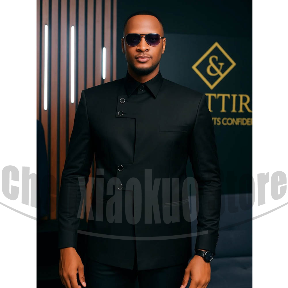 ชุดสูทผู้ชายคอจีนแฟชั่น 2 ชิ้น - Men Formal Wear Modern บทวิจารณ์และราคา