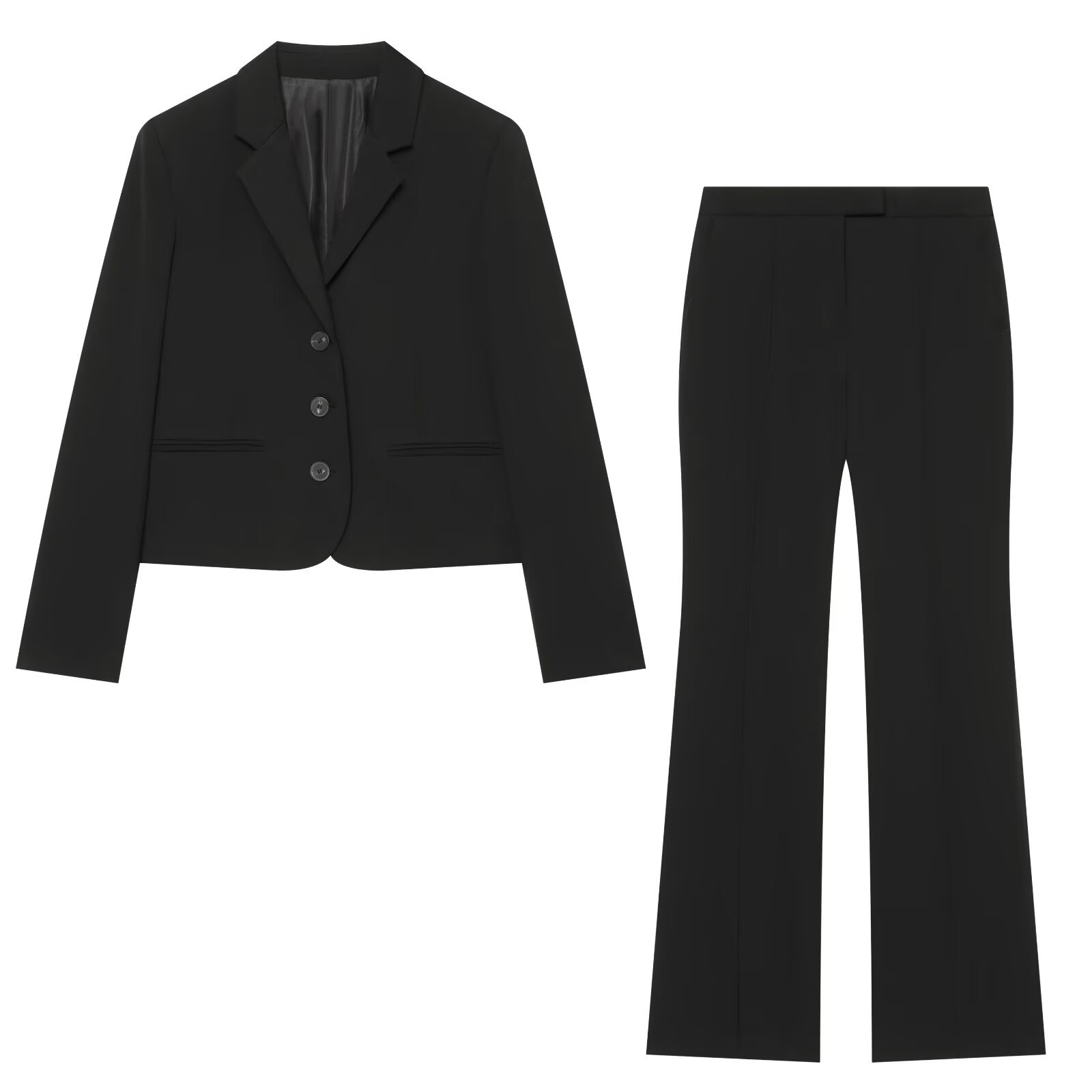 ชุดสูทสีดำสำหรับผู้หญิง 2 ชิ้น - Men Formal Wear All Black บทวิจารณ์และราคา