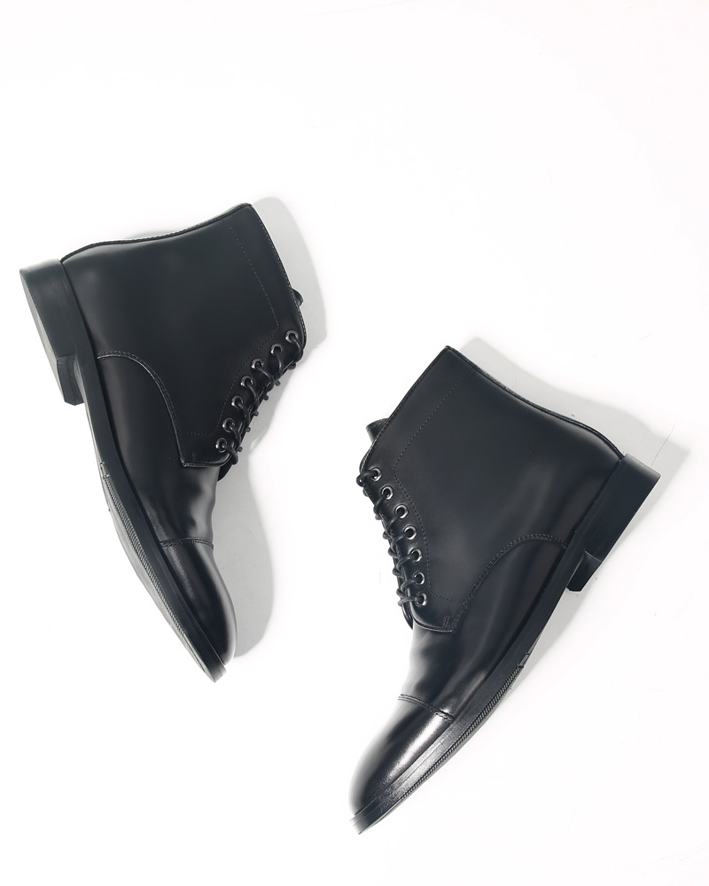 รองเท้าบูทหุ้มข้อหนังแท้ทำมือส - Men Formal Wear With Boots บทวิจารณ์และราคา