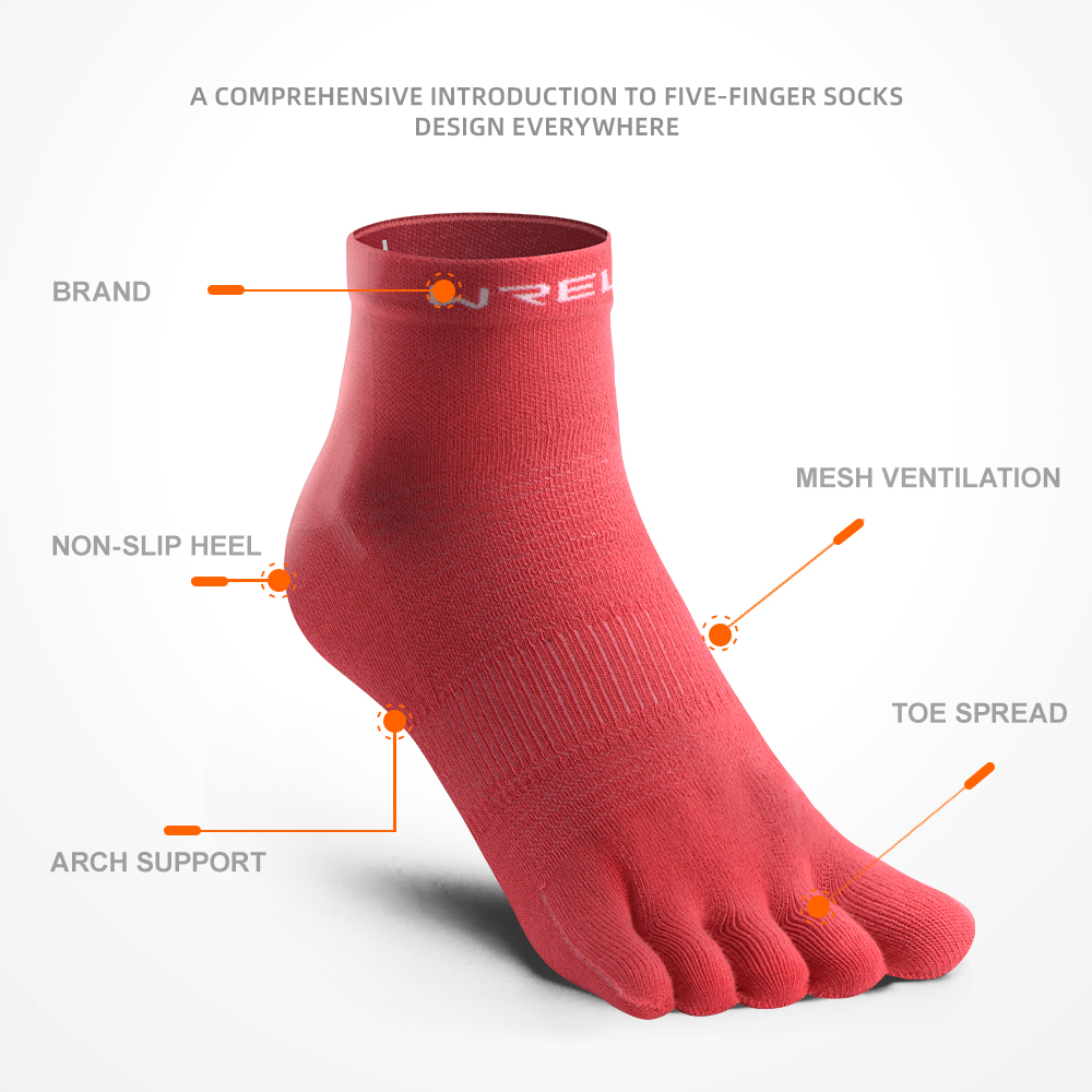 WRELS COOLMAX ห้านิ้วกีฬากลางแ - Sock Garter Men บทวิจารณ์และราคา