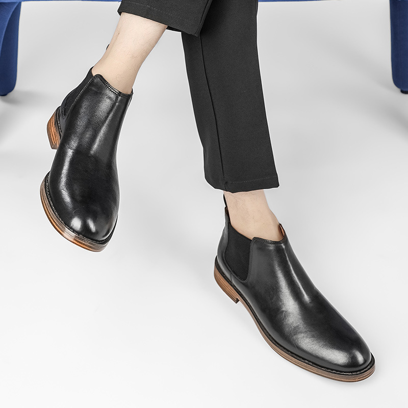 ผู้ชายธุรกิจแฟชั่นรองเท้าหนังแ - Men Formal Wear With Boots บทวิจารณ์และราคา
