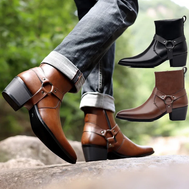 รองเท้าผู้ชายแฟชั่นรองเท้าเชลซ - Men Formal Wear With Boots บทวิจารณ์และราคา